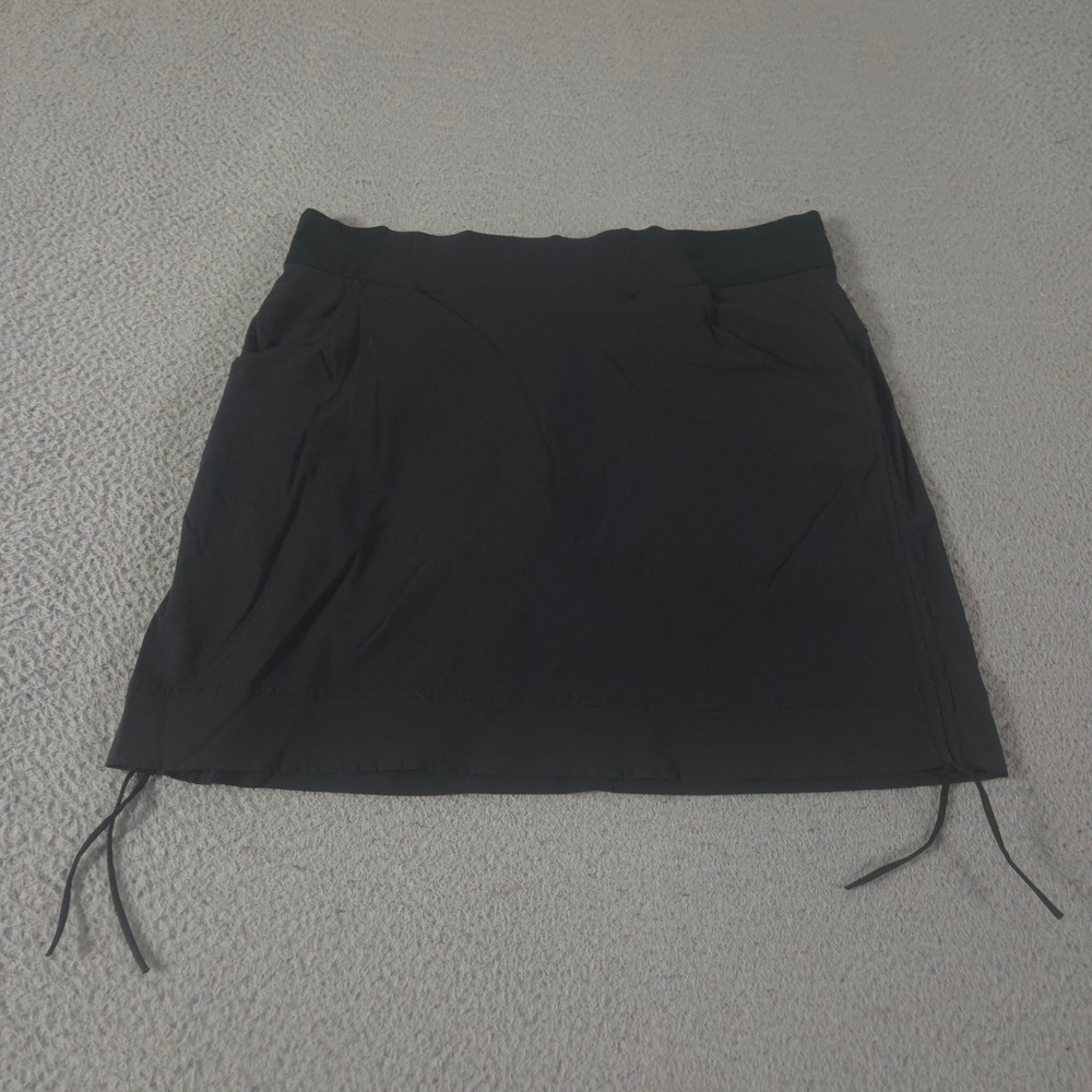Columbia Skort Womens L Black Anytime Casual Nylon Omni-Shield Stretch Pockets